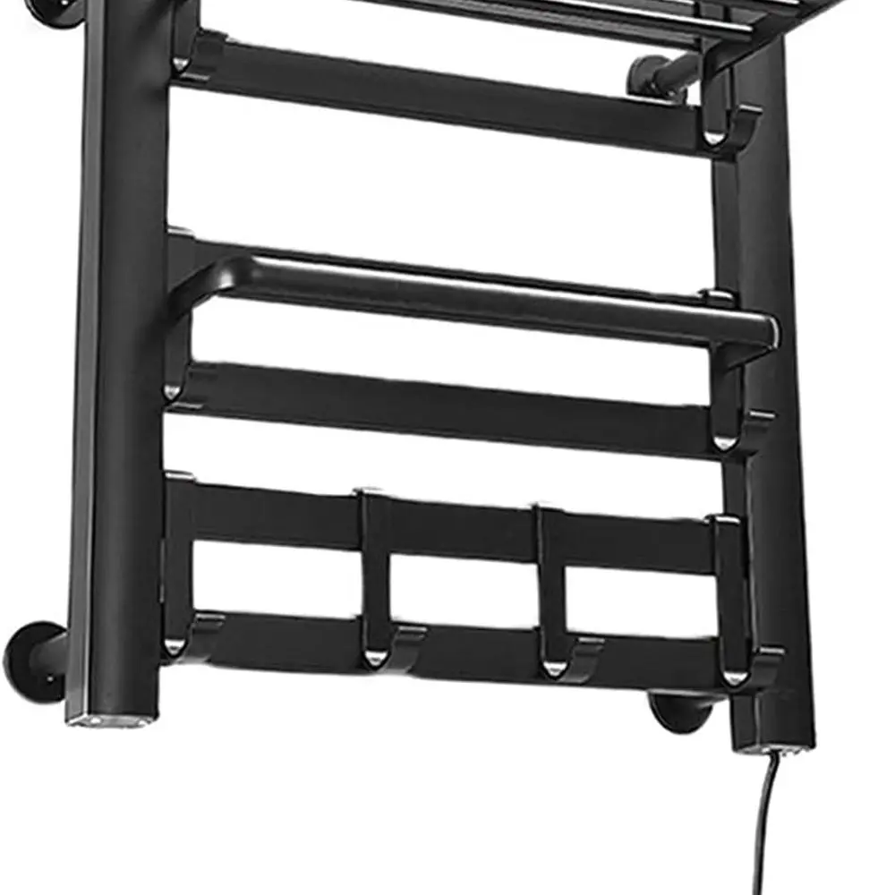 

APUM Towel Rack, Smart Clothes Drying Rack Aluminum Frame Home Bathroom Space Saving 9-Bar Electric Heated Bath Towel Warmer Rac