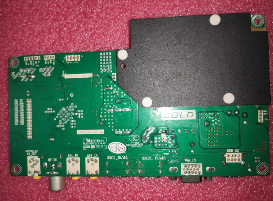 ¡Envío gratis! 3MS553LT5AP01 3MS56LT5AP01 32S1290L placa base de TV tres en uno probada bien 39-51v 520ma