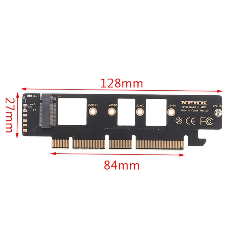 Nvme M.2 NGFF SSD To Pcie X4 To Nvme M.2 Adapter Card Converter SSD Hard Disk Reading Test Card