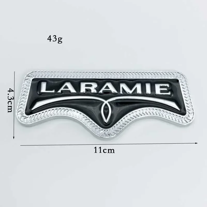 LARAMIE Metal Car Emblem Sticker For Dodge Ram 1500 2500 3500 Pickup Truck 3D Side Fender Tailgate Badge Auto Mod Accessories view 3