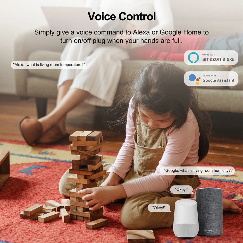 Tuya ZigBee Smart Home Temperature Humidity Sensor Smart Temperature Control System Works With Google Assistant Alexa Smart Life