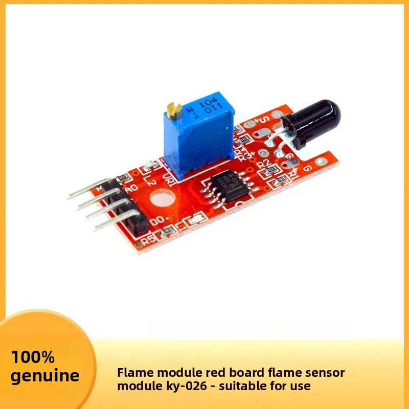 Anti-Interference KY-026 Red Flame Sensor Module High Sensitivity Fire Detection Board