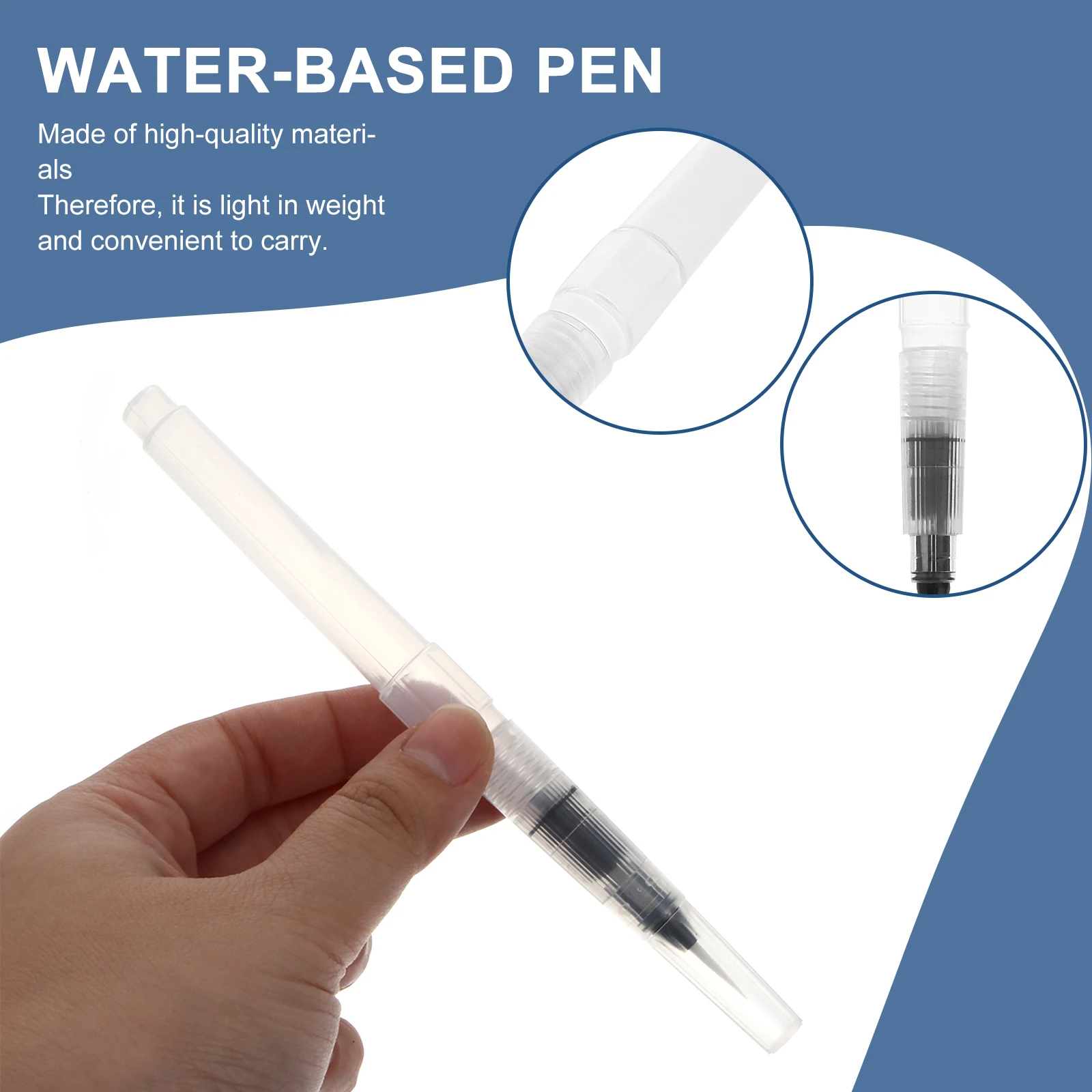 

6Pcs Water Soluble Colored Pencils Markers Watercolor Paintbrushes for Adults Students Amateur Professional Artists