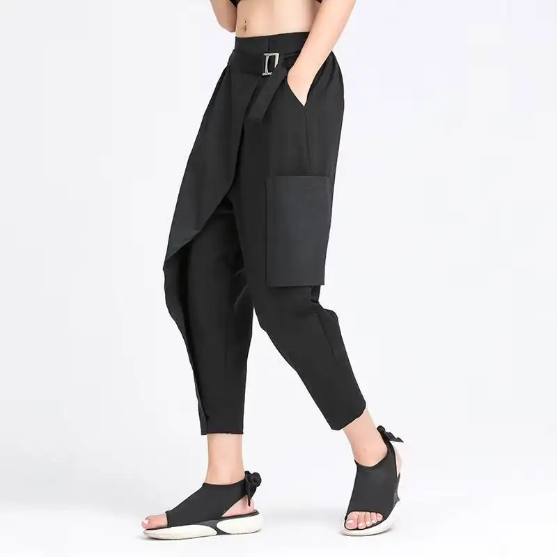 Ladies Harun Pants Spring And Autumn New Style Personality Stitching Casual Fashion Trend Street Hip Hop Large Size Pants