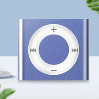 Mini MP3 Music Players Metal Clip-on Audio Player 64G Expansion 180mAh Build in Speaker Rechargeable with Headphone for Students