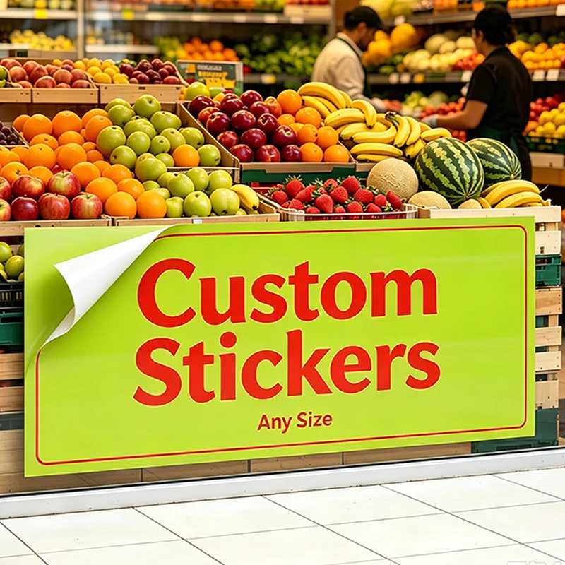 Any Size 100cm Custom Stickers Suitable Hotel Supermarket Bookstore Beauty salon Swimming Pool Gymnasium Discount Promotion