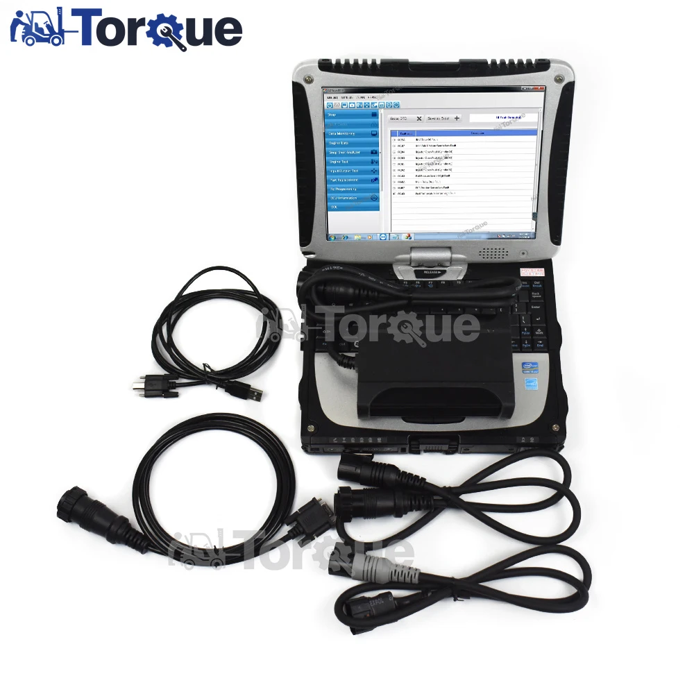 DIAGNOSTIC KIT For DOOSAN Massey Ferguson Truck Forklift Excavator Loader Diagnostic Tool with Toughbook CF19 Laptop