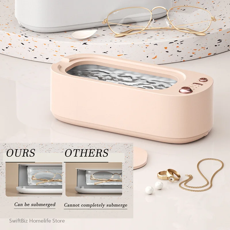 Xiaomi MIJIA Clean Ultrasonic Cleaner 550ml Portable Household Cleaning Machine Jewelry Cleaner Machine Ring Glasse Makeup Brush