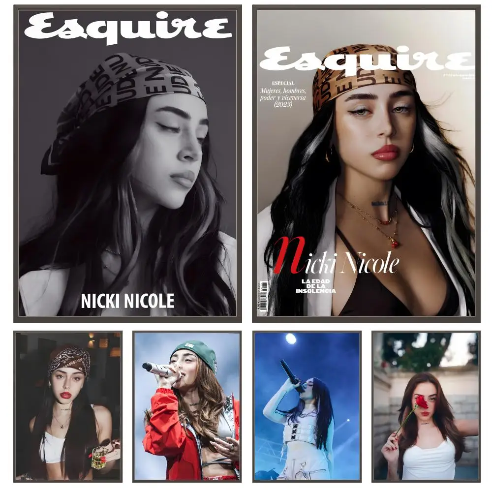 Póster de Singer N-Nicki nicole, arte de pared impermeable HD versátil, decoración autoadhesiva para cualquier espacio, regalo Ideal