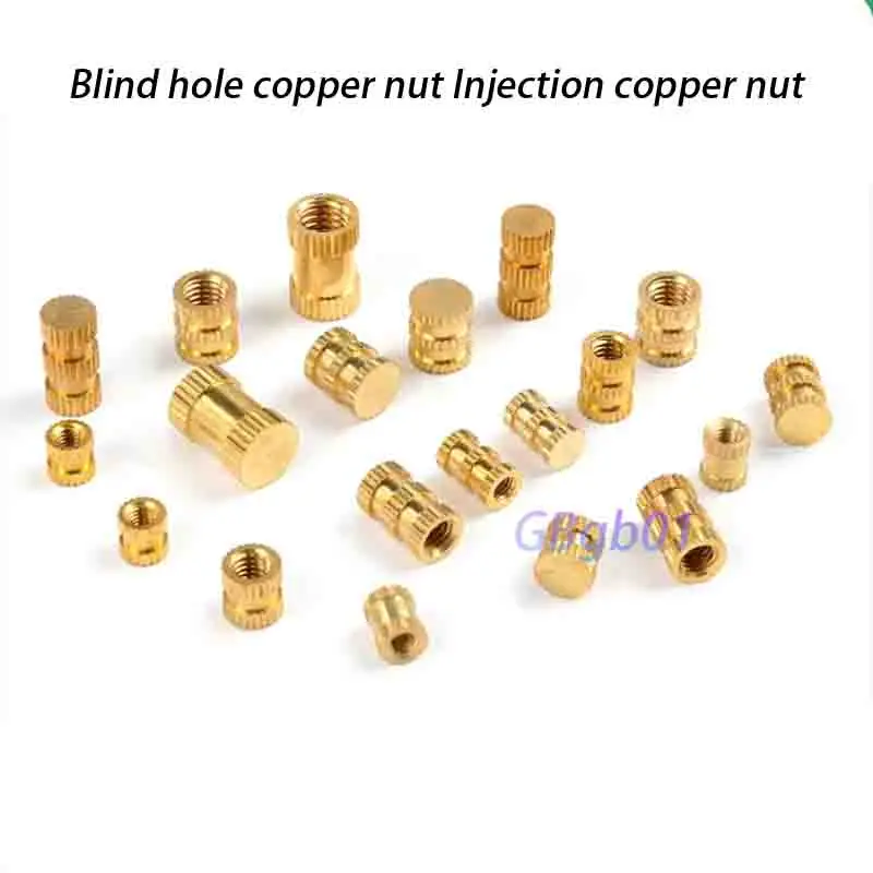 

M2.5 M3 M4 M5 M6 Blind Hole Brass Insert Nut Hot Melt Hot Roll Insert Copper Insert Nut 3d Printed Plastic Plate Nut Insert