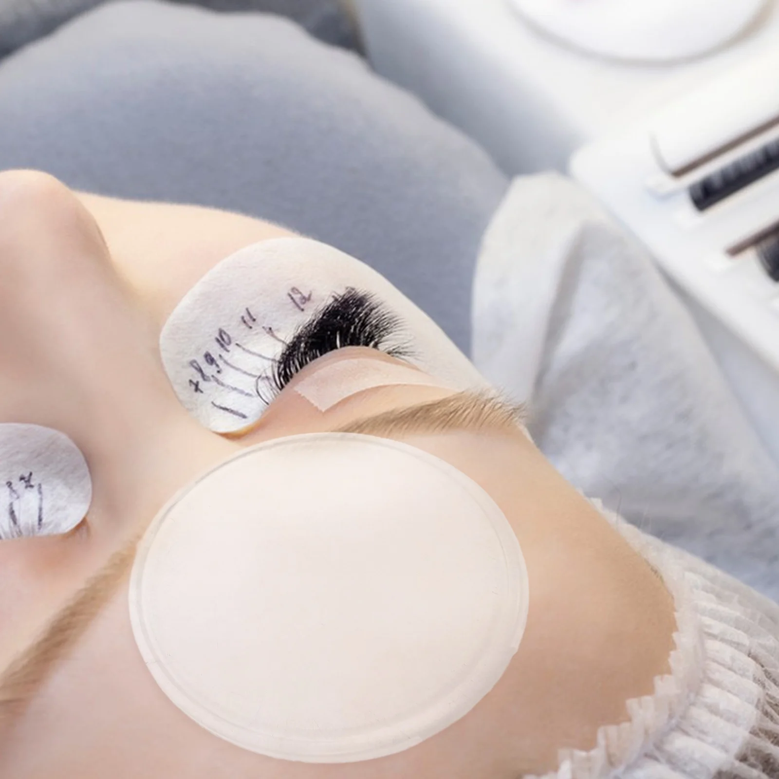 

5Pcs Transparent Lash Pads Silicone Eyelash Holder Non Slip for Eyelash Extensions Easy Clean Reusable Lash Extension Tools Kit