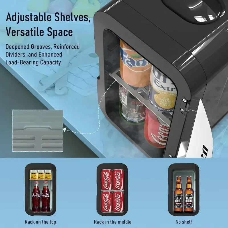 Mini Fridge Mini Fridge for Bedroom Skincare Fridge Small Refrigerator Portable Mini Refrigerator for Office Dorm Car