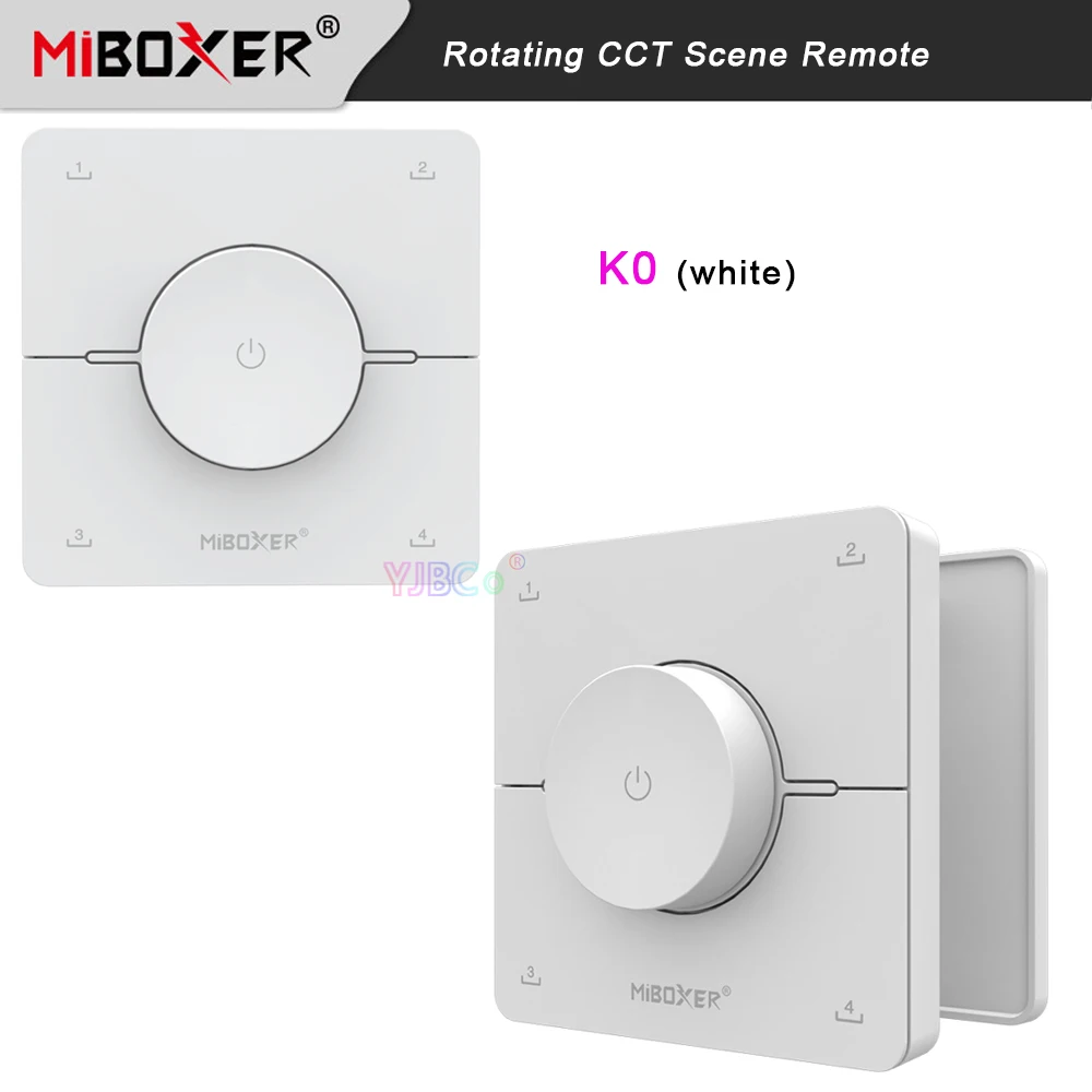 Miboxer K0 Rotating Wheel CCT Scene Remote Adjust Color Temperature Brightness Dimming LED Controller 2.4G Lamps switch dimmer