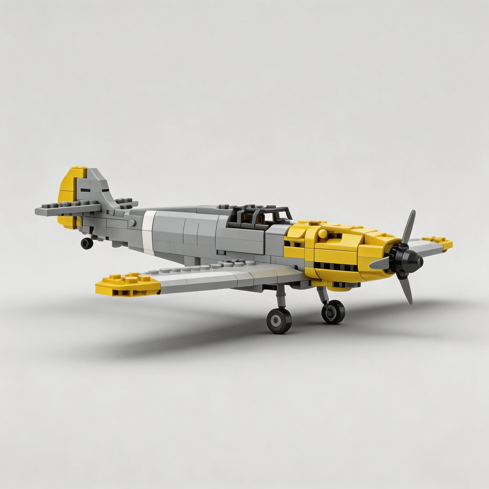 530pcs MOC City Airport Messerschmitt Bf-109 Model Building Blocks Construction Christmas Gift Toys Birthday Assemble Collection