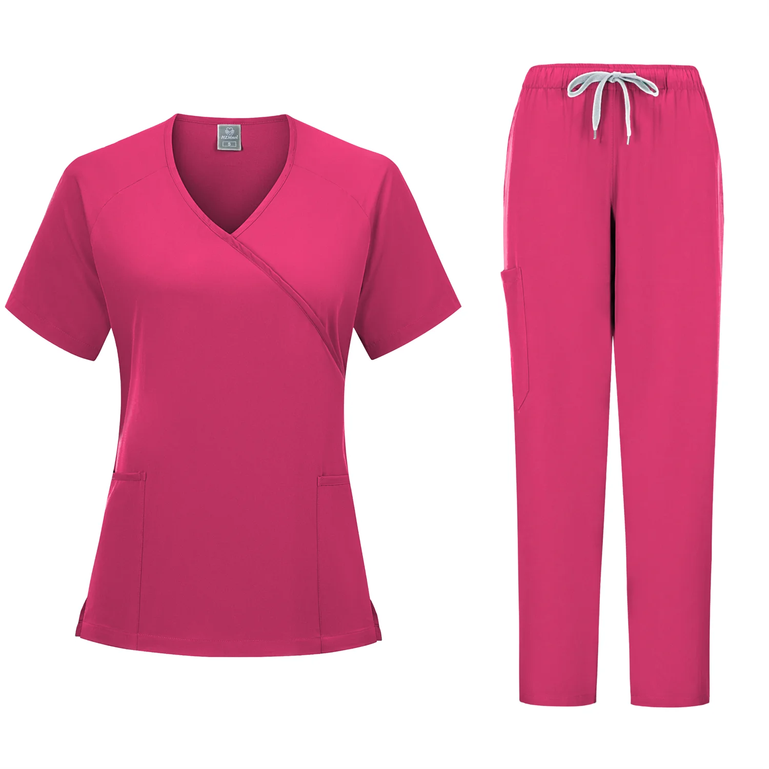 Conjunto de roupas de trabalho odontológico, Uniformes Médicos, Scrubs Uniforme, Médico Cirurgia Macacão, Salão de beleza Workwear, Trabalhadores, Novo