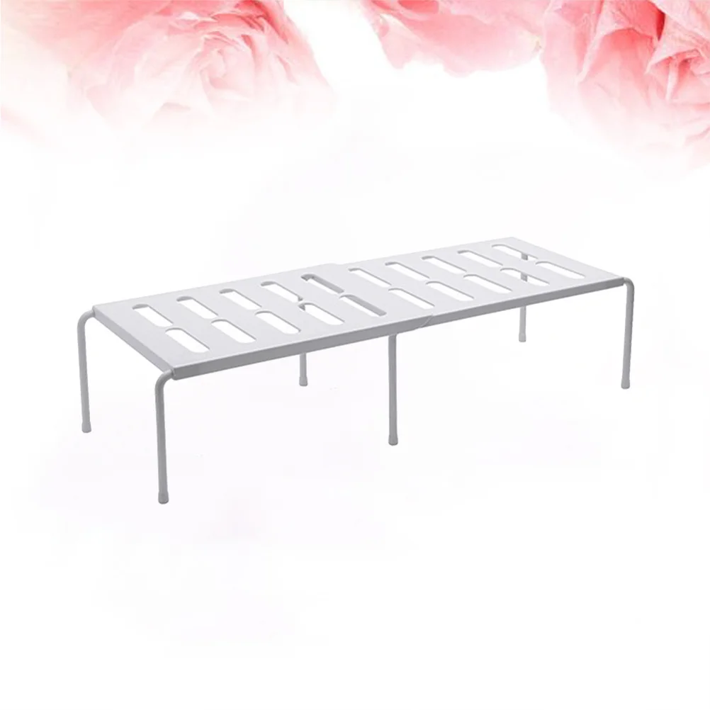 

Expandable Plastic Spice Rack For Kitchen Adjustable Countertop Organizer Storage Shelf For Seasonings Dishes Mugs Bowls