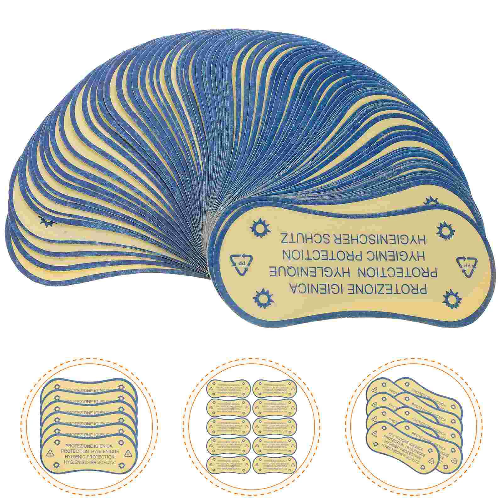 

50 Pcs Stickers Swimsuit Trunk Tags Protective Labels for Lingerie Adhesive Underpants Panty Liner Swimwear Decal Woman