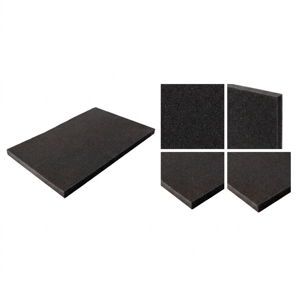 Magnetic Sound Absorbing AC Drip Pad 17x12 Inch Black Sponge Noise Reduction For Outdoor Unit Air Conditioner Easy Fit Accessory