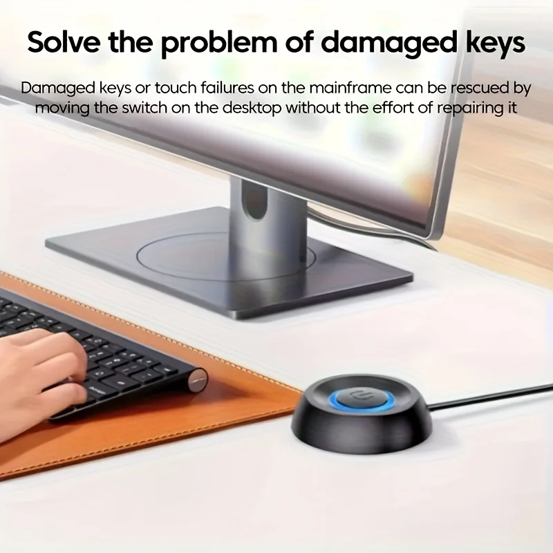 One computer external desktop switch, with a PC external extension cable controlled by the switch, 1.8-meter cable,