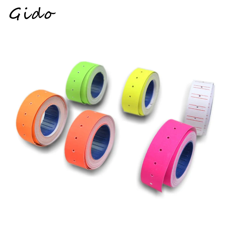 500pcs/roll Colorful Price Label Paper Tag Mark Sticker For MX-5500 Labeller 6 Color Suitable for grocery