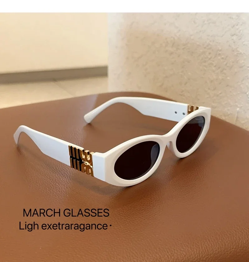 

New 2025 Fashion Oval Sunglasses for Men and Women, Fashionable Cool Sunglasses for Women, Street Retro High end Sunglasses