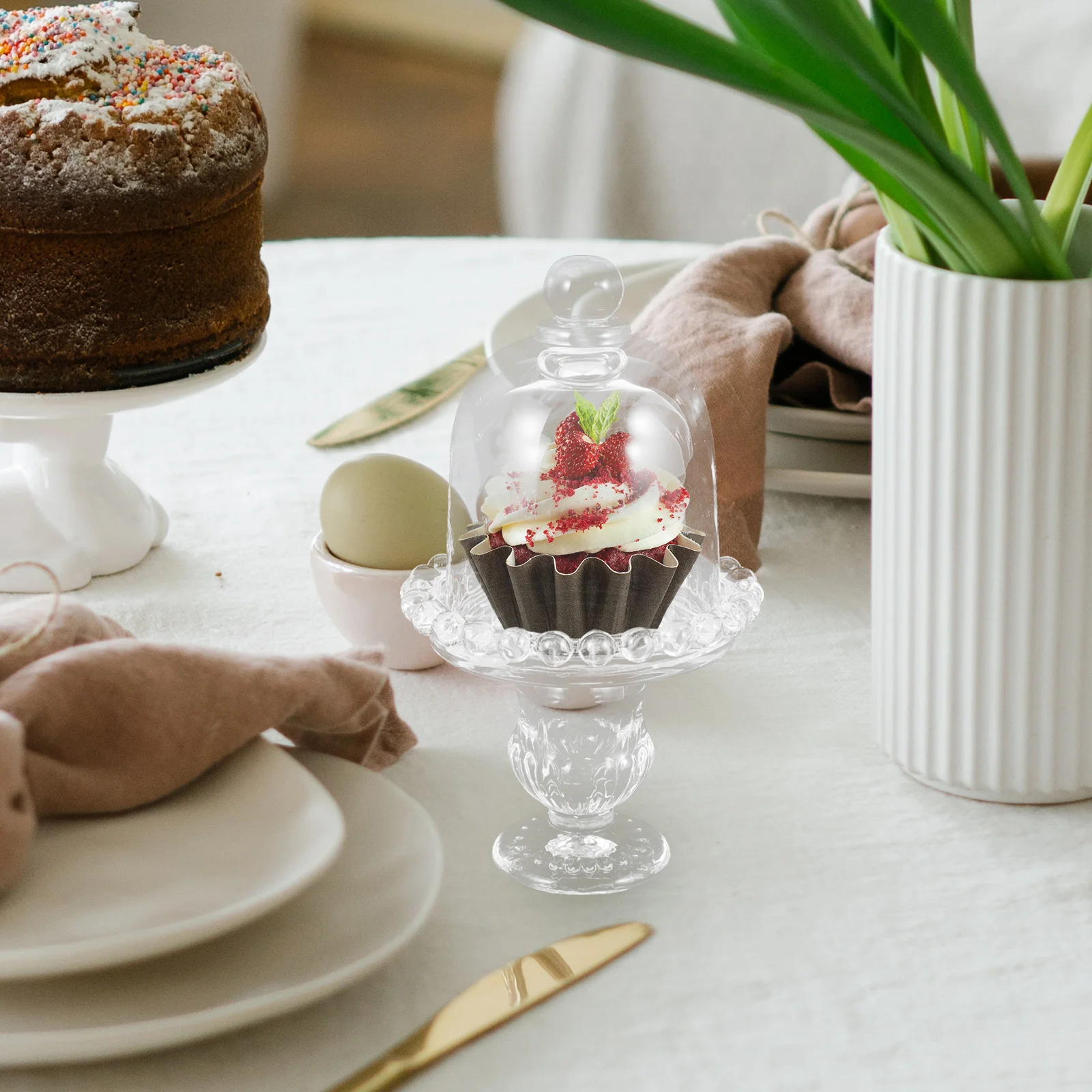 

Glass Storage Jar Dried Fruit Box Wedding Candy Box Gift Storage Container Party Accessory Dome Lid Clear Sealed Food Jar