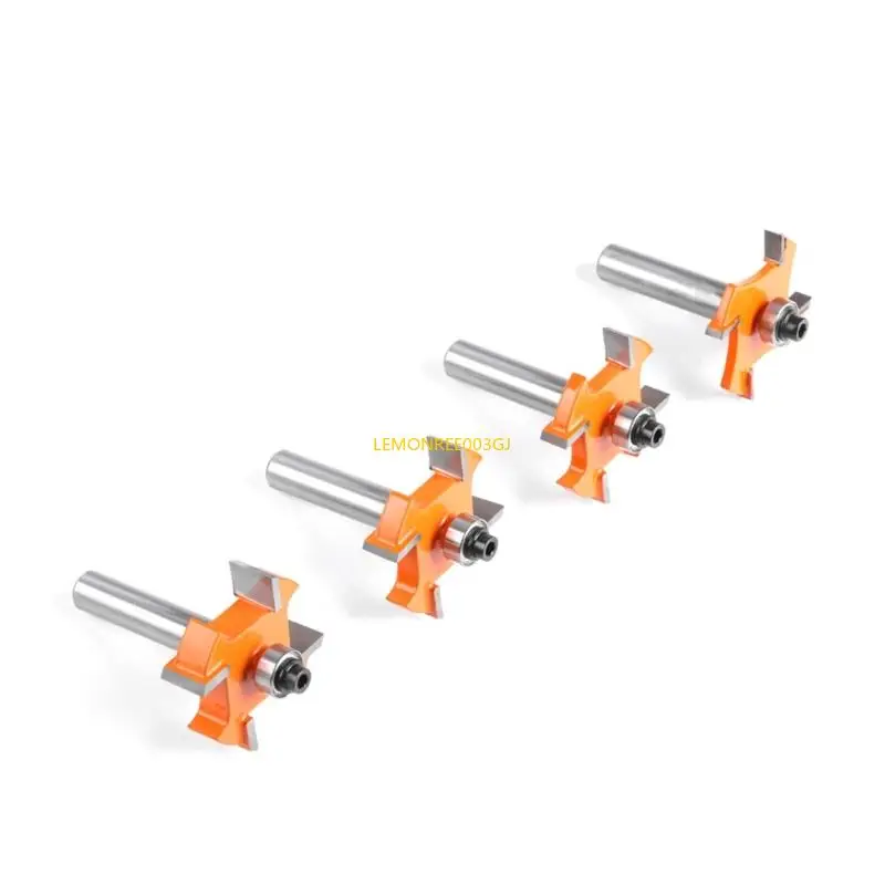 M4yc Accurate Router Bit Discuio Cutter Cutter in lega duri per lavorazione del legno con gambo da 8 mm e cuscinetto a