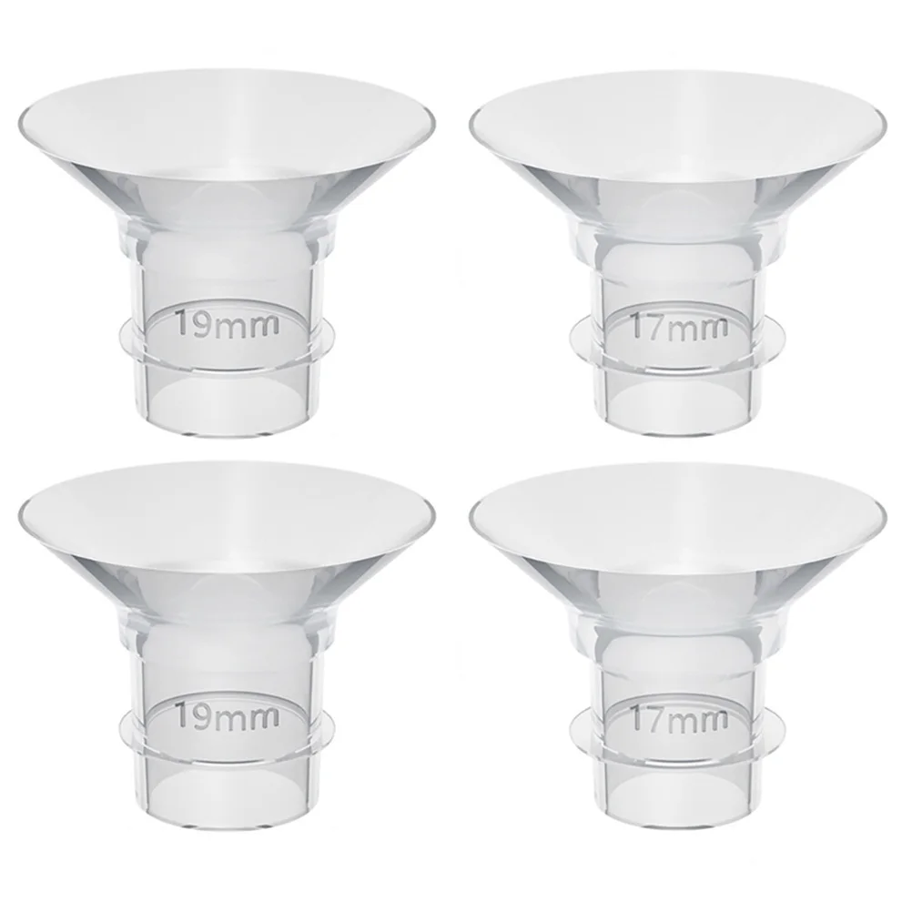 

4 шт. силиконовые фланцевые вкладыши для молокоотсоса, универсальные, для электрических носимых моделей, легко моются