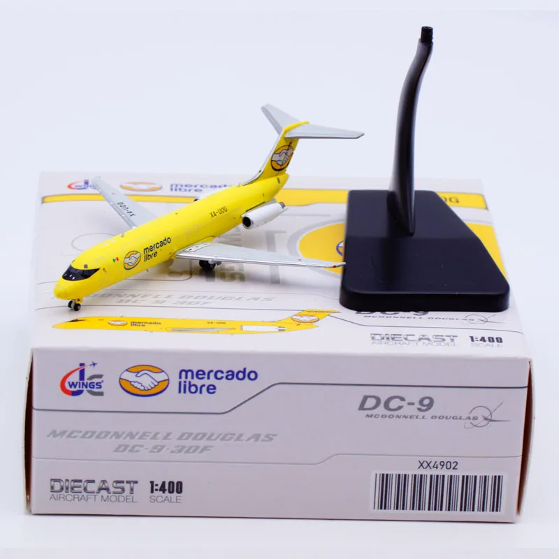 

XX4902 Alloy Collectible Plane Gift JC Wings 1:400 Mercado Libre MCDONNELL Douglas DC-9-30F Diecast Aircraft Jet Model XA-UOG