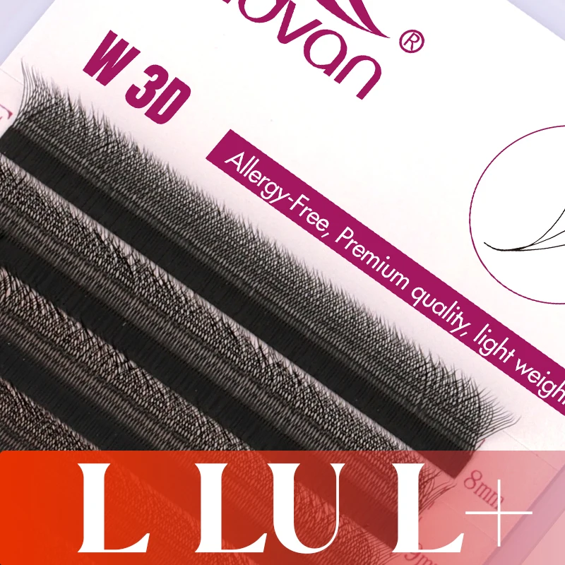 FADVAN L/ L+/LU (M) Curl YY 3D 4D 5D 6D Fox Lashes W Shape Przedłużanie rzęs — zdjęcie 4