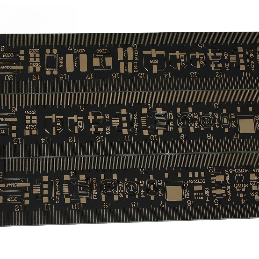 Linijka PCB 15CM 20CM 25CM Wielofunkcyjne Narzędzie Pomiarowe Rezystor Kondensator Układ Scalony IC SMD Dioda Tranzystor Linijka Inżynieryjna PCB