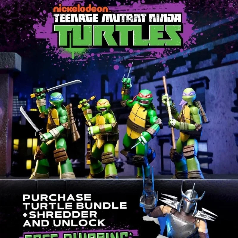 

New Genuine Neca 7-Inch Teenage Mutant Turtles 2012 Animated Version Schneider Infantry And Turtle Four Brothers Figures Gift