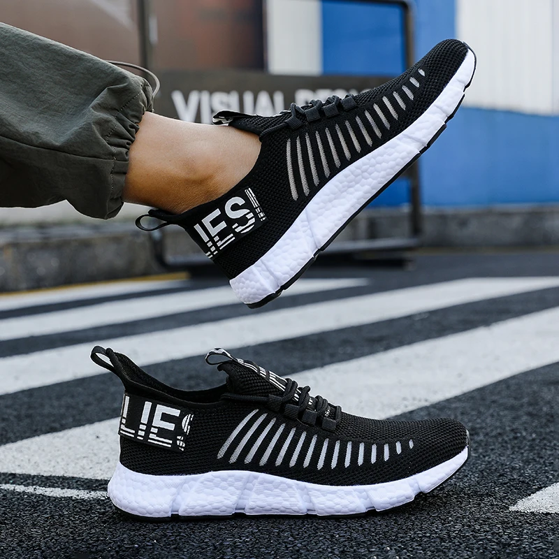 Zapatillas de deporte masculinas de verano, zapatillas deportivas ligeras e informales para correr, zapatillas de tenis cómodas de malla