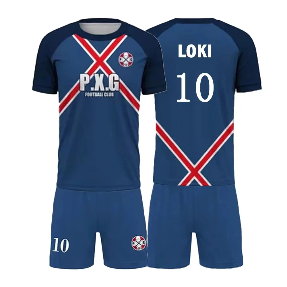 2025 anime azul bloqueio p.x.g conjunto de camisa de futebol 3d shidou impressão cosplay esportes camisetas shorts terno moda masculina 2 peças conjuntos