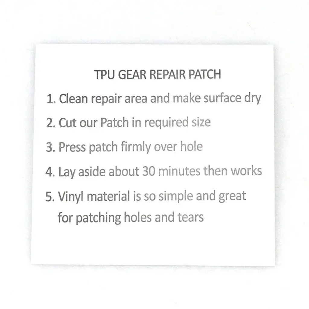 Self Adhesive Patch Waterproof Inflatable Camping Awnings Tent Patch Vinyl Repair Kit for Kayak Water Toys Sleeping Bag Boat