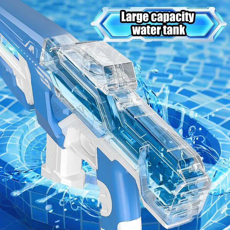 Sommer Elektrische Wasser Pistolen Leistungsstarke Spritzen Automatische Wasser Saug Wasser Blasters Outdoor Strand Spielzeug für Jungen Kinder Geschenk