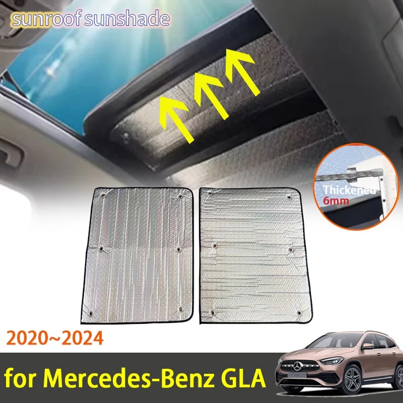 

For Mercedes Benz GLA H247 GLA 200 200 GLA180 180 2024 2023 2022 2021 Accessorie Sunroof Sunshade Roof Sunscreen Heat Insulation