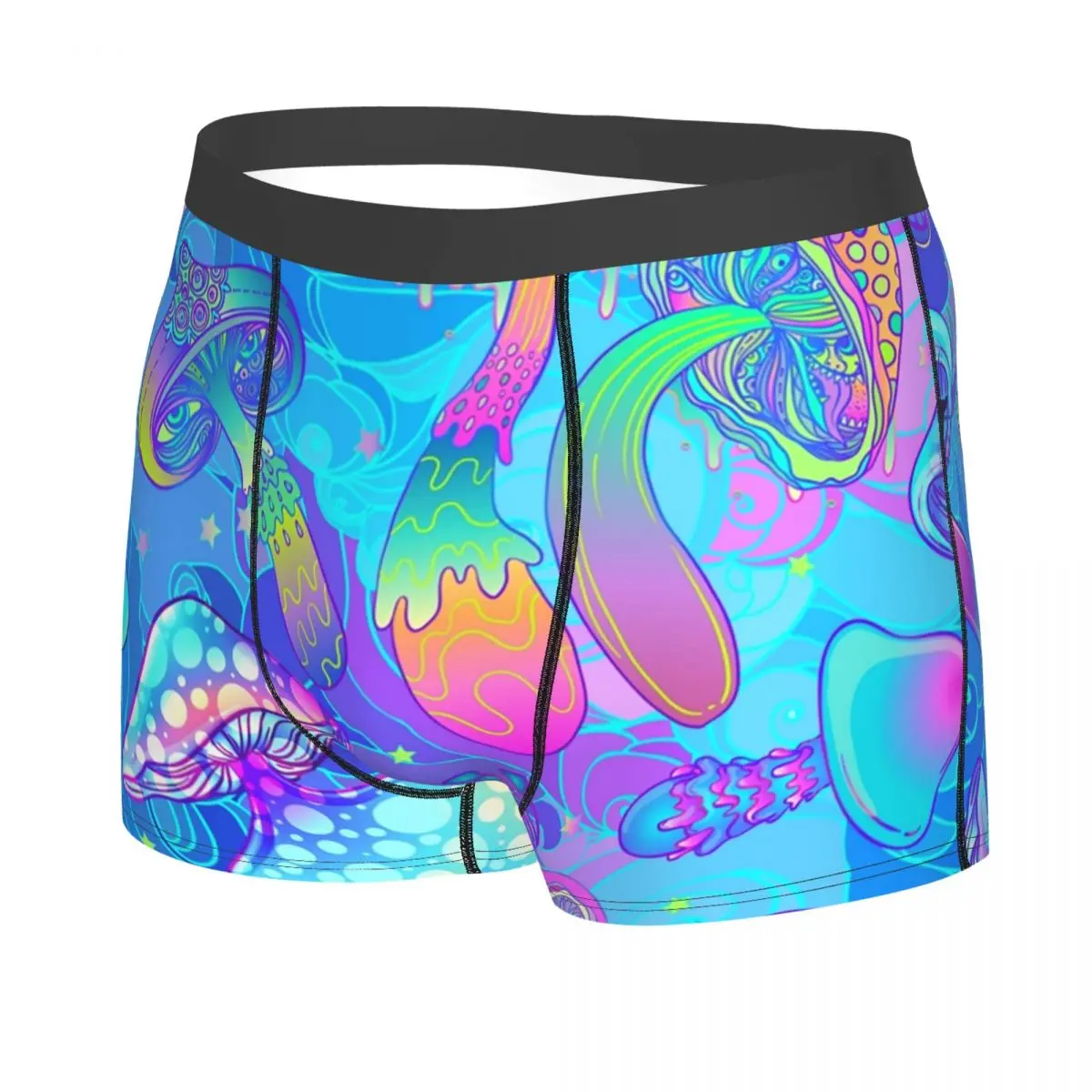 Custom Magic Mushroom Psychedelic Underwear Men Breathbale Boho Boxer Briefs