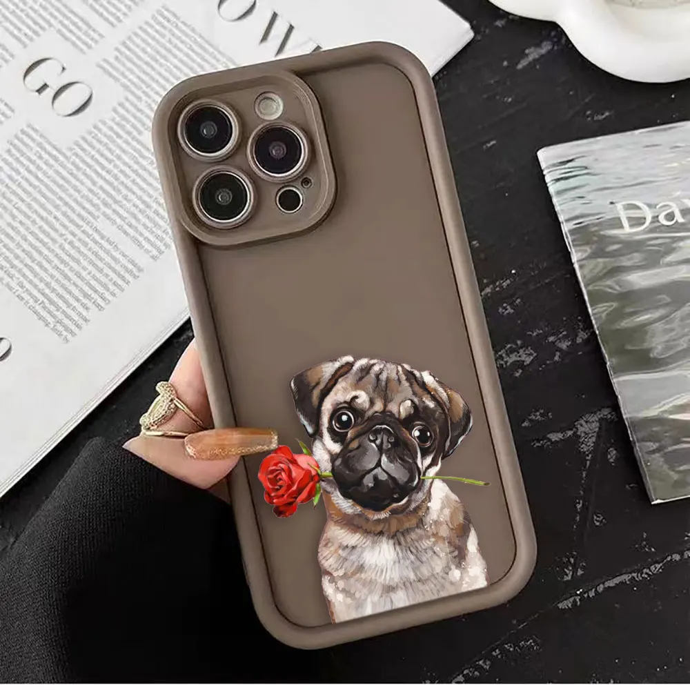 Casing ponsel anjing kecil yang lucu untuk Infinix TECNO POP 8 CAMON 20 SMART 5 6 7 8 HOT 20 30 30I 40 40I NOTE 12 G96 30 casing Funda Shell