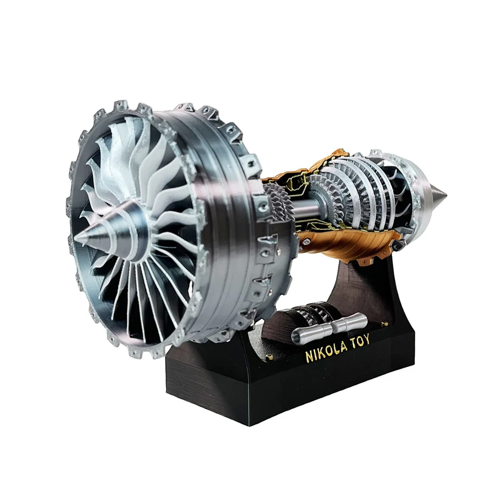 Mechanical Science Toy Adjustable Speed Aircraft Detailed Mechanical Structure Educational Purpose Exquisite Appearance