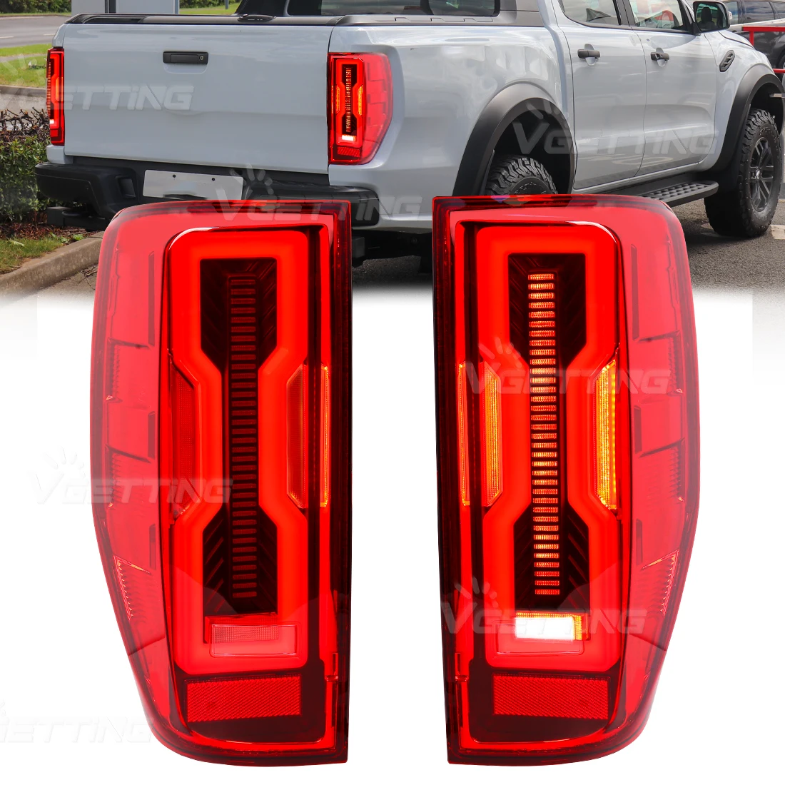 

Car Taillight Assembly For Ford Ranger Raptor T7 T8 2012-2022 Turn Signal Lamp Rear Running Brake Reverse Lamp Accessories 12V