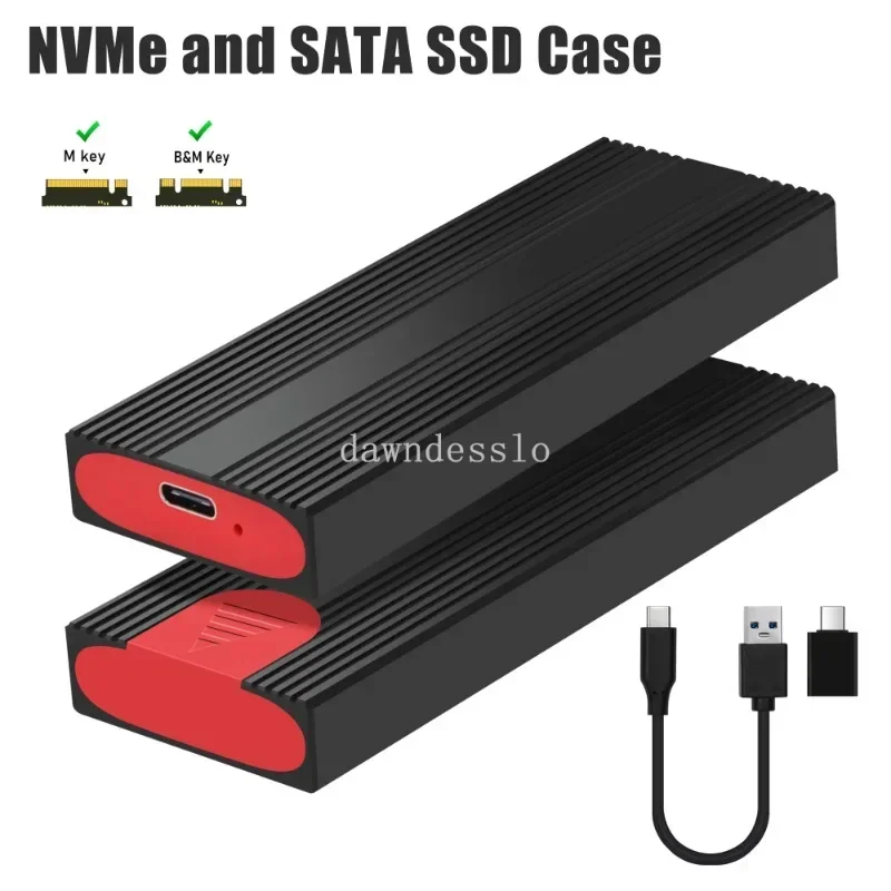 M2 NVMe SSD Enclosure 10Gbps PCIe SSD Box for M.2 NVMe NGFF SATA SSD Disk Tool Free M.2 SSD Adapter Hard Disk for PC Laptop