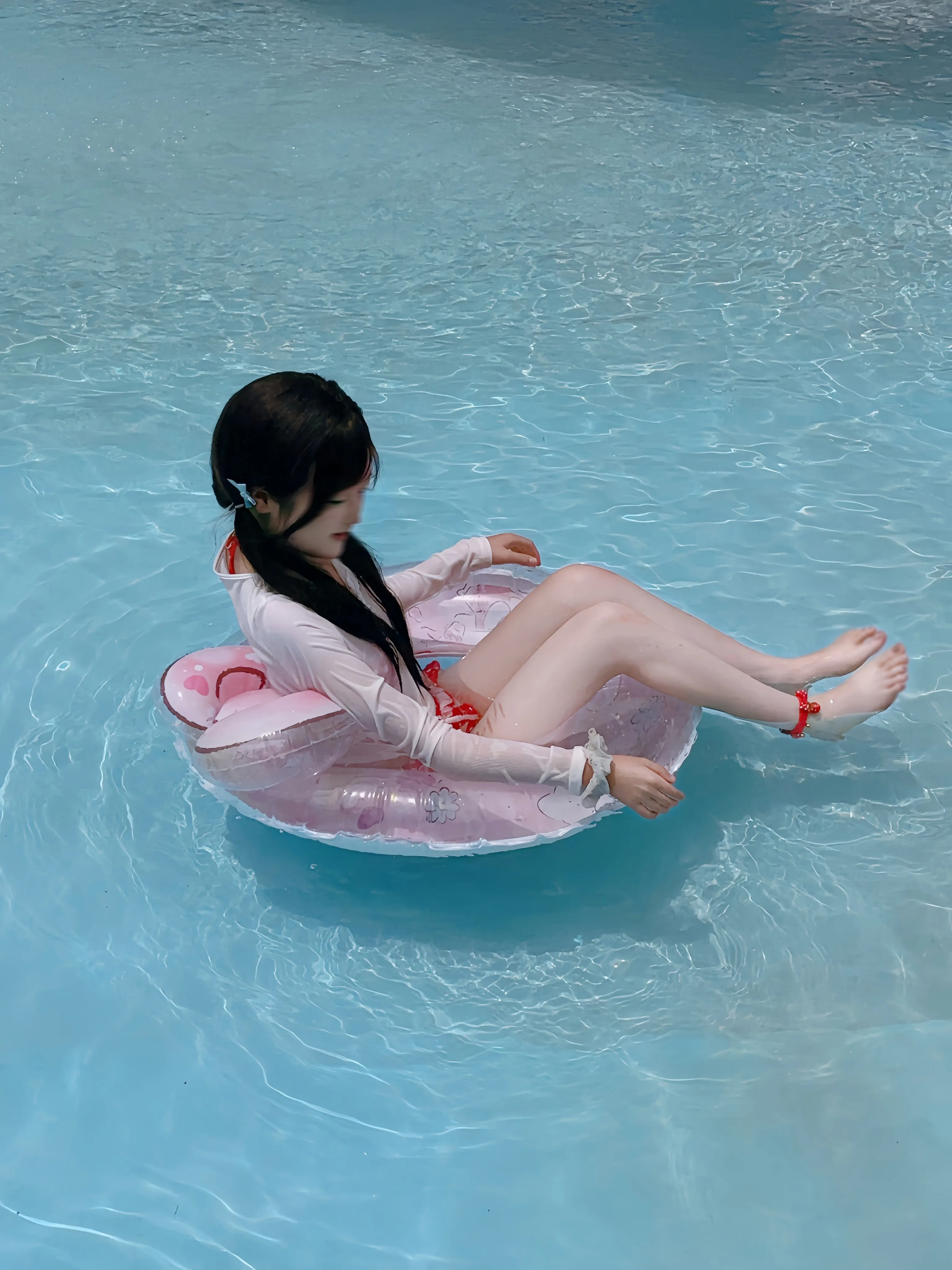 2026 New Japanese & Korean Cute Girly Sheer Bikini Cover Up Swimsuit, Pure Aesthetic Bathing Suit for Hot Spring & Beach Vacatio
