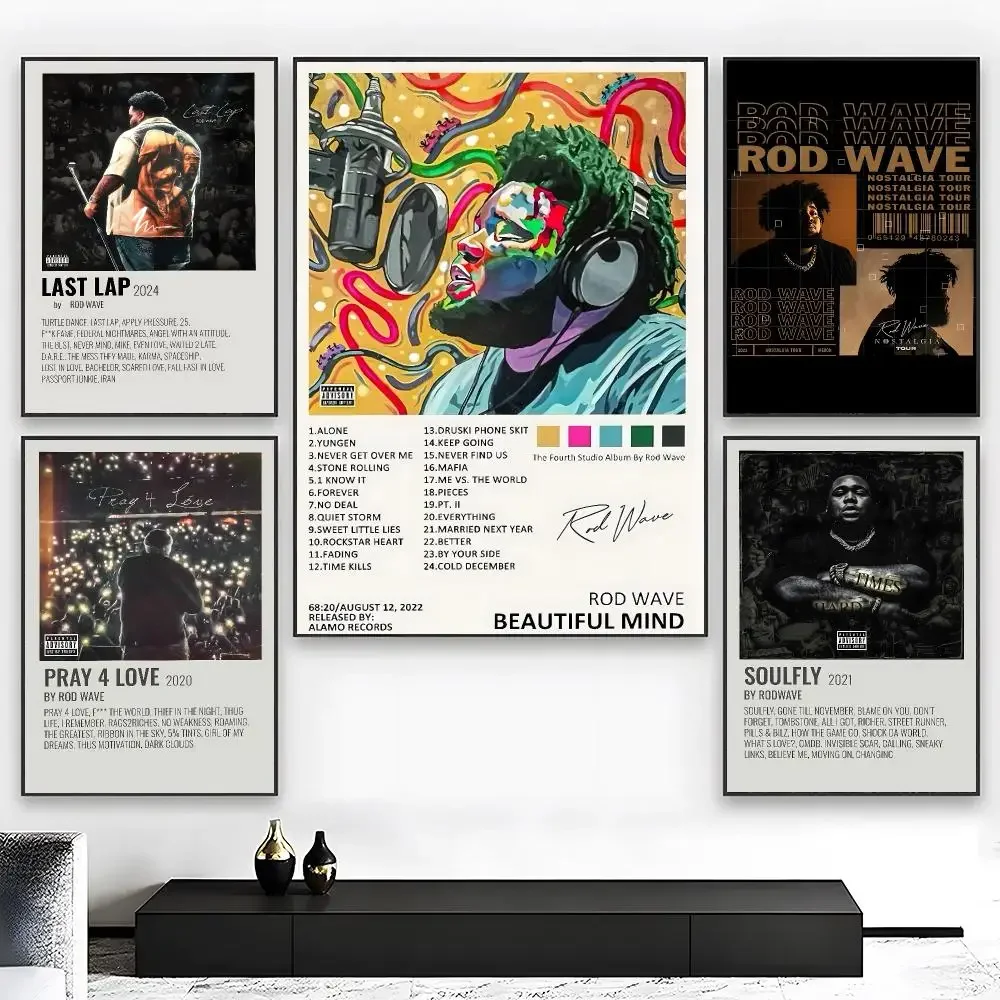 Southern Hip‑hop R-Rod Wave Poster Wall art print art suitable for living room bedroom bar parlor home decor gift