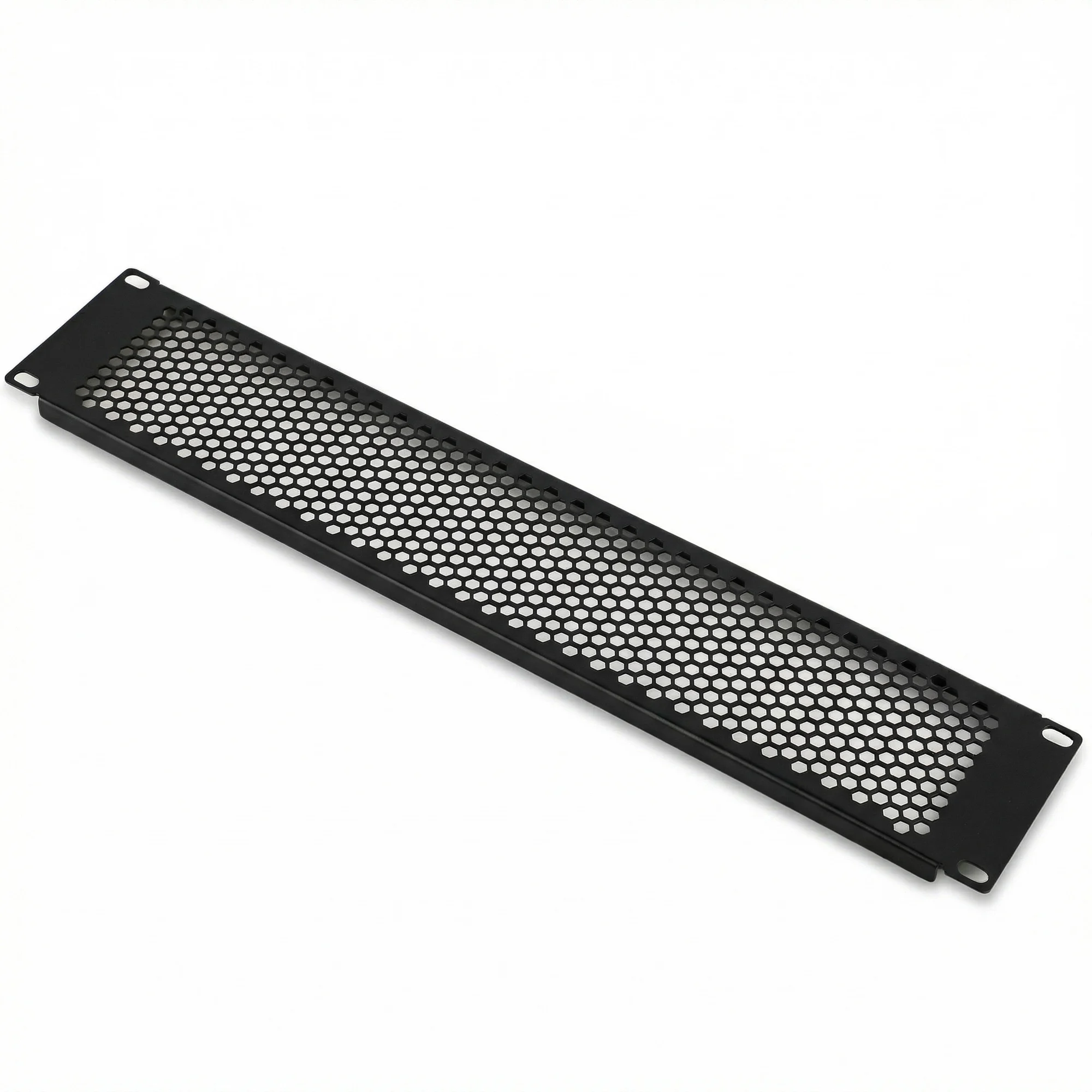 1/2/5 Peças Painel de Ventilação Vazado Tipo Colmeia 1U/2U/4U para Rack de Servidor de 19 polegadas, Armário de Rede ou Gabinete, Preto
