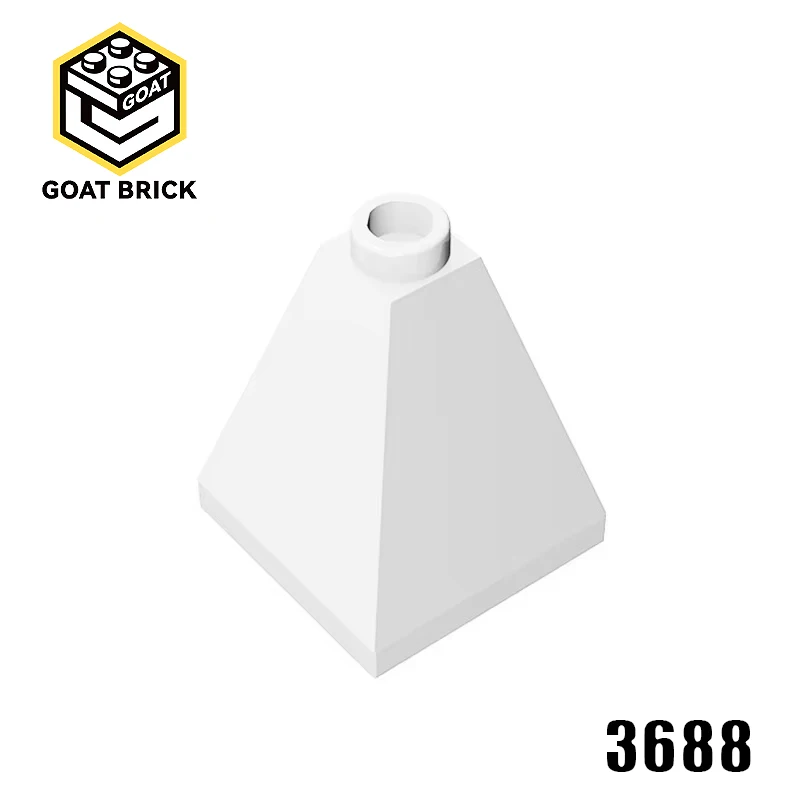 10Pcs MOC Parts 3688 Slope 75° 2 x 2 x 2 Quadruple Convex Building Blocks DIY Story Bricks Bulk Model High-Tech Spare Toys