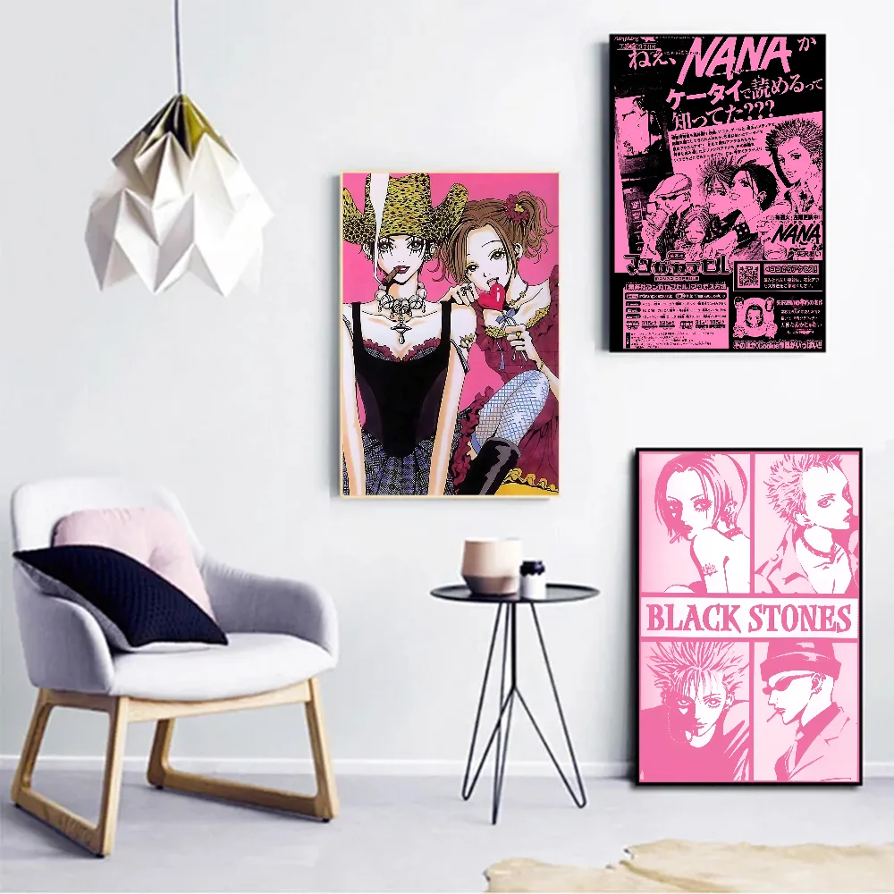 Japanese Classic Anime NANA Vintage Posters Sticky Vintage Room Home Bar Cafe Decor Kawaii Room Decor