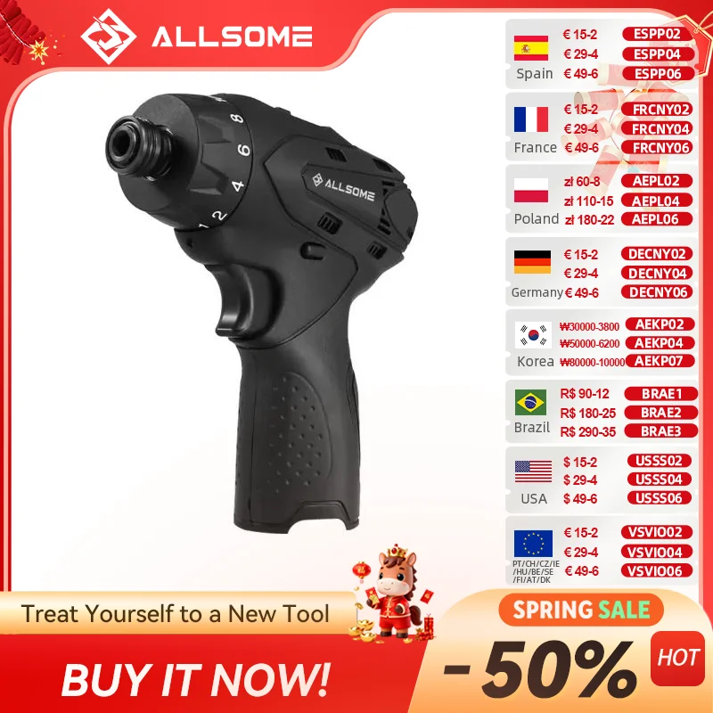 

12В беспроводной 1/4 дюйма Компактный 2-скоростной ударный драйвер-только инструмент