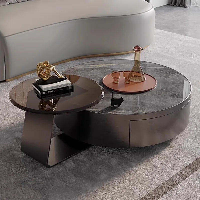 

Aesthetic Metal Coffee Tables Modern Adjustable Unique Round Coffee Tables Book Minimalist Muebles Para El Hogar Home Furniture