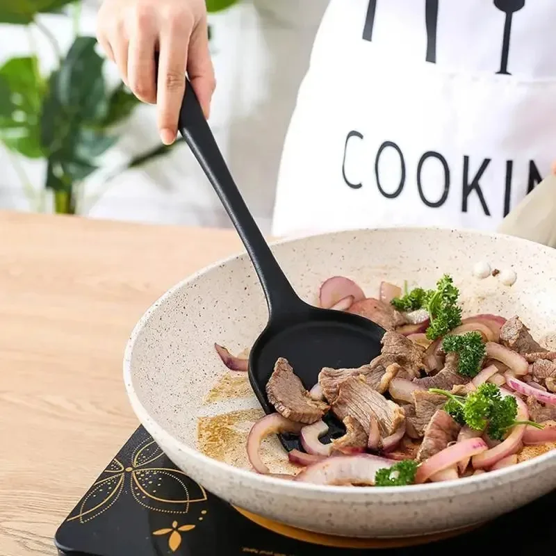 All-in-One Silicone Spatula Kitchen Items Heat Resistant Non-Stick Frying Pan Spatula Household Silicone Chinese Spatula